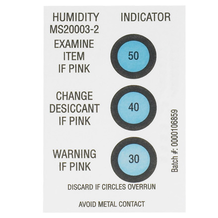 2 x 3" 30-40-50% Humidity Indicators