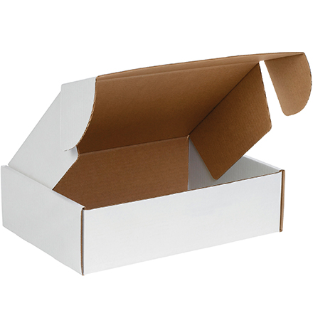 14 x 10 x 4" White Deluxe Literature Mailers