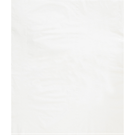 15 x 18" - 2 Mil White Flat Poly Bags (100 Pack)